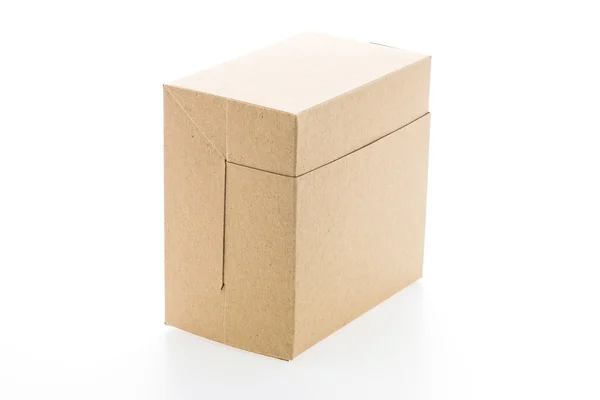 Caja de papel marrón — Foto de Stock