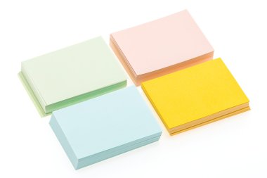 renkli boş kağıtlar