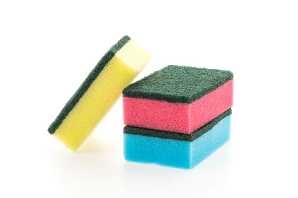 Esponjas coloridas plato —  Fotos de Stock
