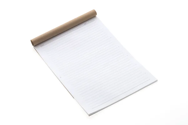 Papel de cuaderno en blanco — Foto de Stock