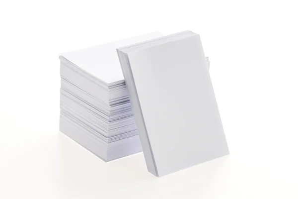 Prázdné white papers — Stock fotografie