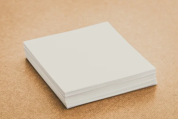 White papers on wood — Stock Photo, Image