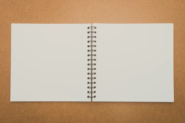 Cuaderno maqueta de madera — Foto de Stock