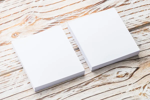 Blank white paper mock up — Stock Photo, Image