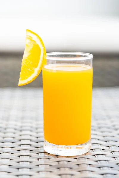 Orange juice glass — Stock Photo, Image