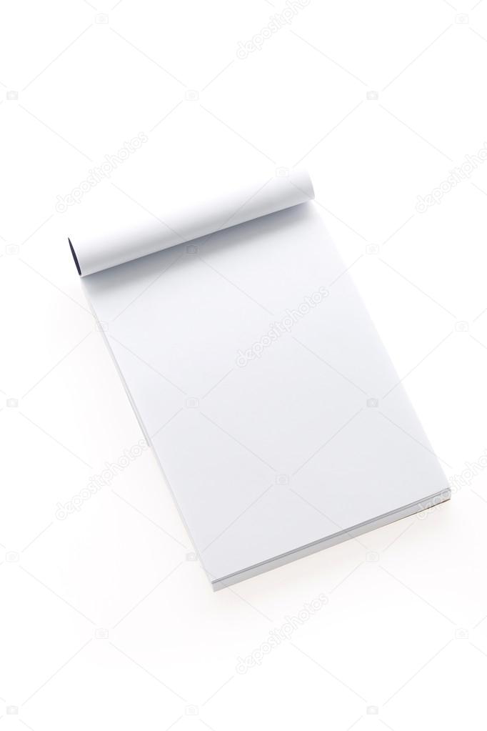 one paper notebook