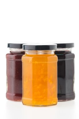 Reçel kavanozu şişeler