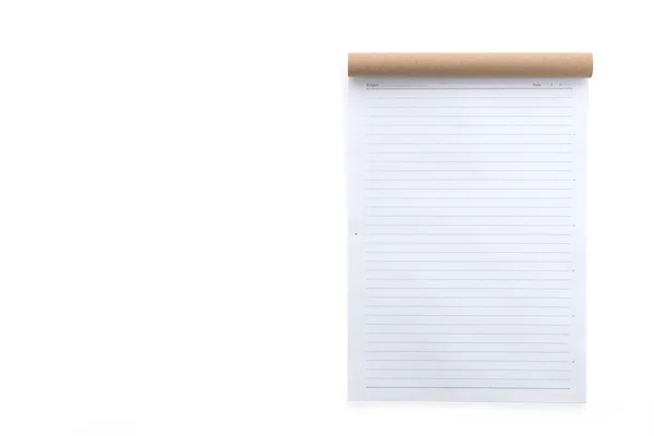 Cuaderno de papel en blanco — Foto de Stock