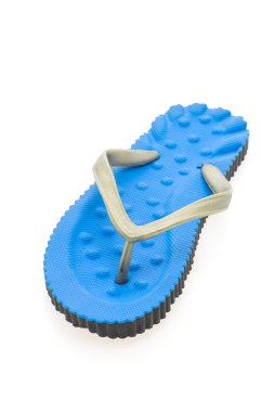Beyaz izole flip flop Ayakkabı