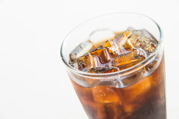 Bicchiere di cola ghiaccio — Foto Stock