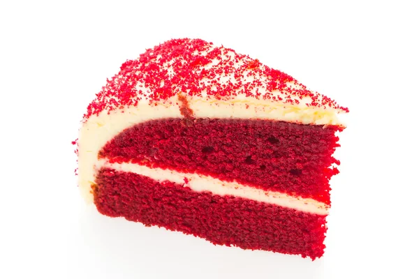 Red velvet ciastka na białym tle — Zdjęcie stockowe