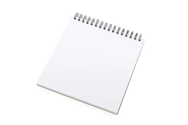 Lege notebook geïsoleerd — Stockfoto