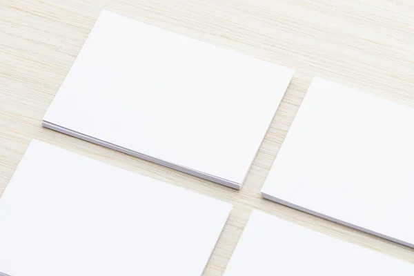 Libro blanco maqueta de arriba — Foto de Stock