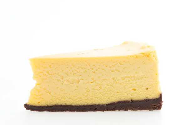 Torta di formaggio su bianco — Foto Stock