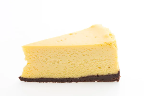 Cheese cake on white — Stock Photo, Image
