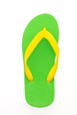 flip flop üzerinde beyaz