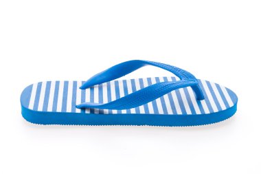 Flip flop üzerinde beyaz izole