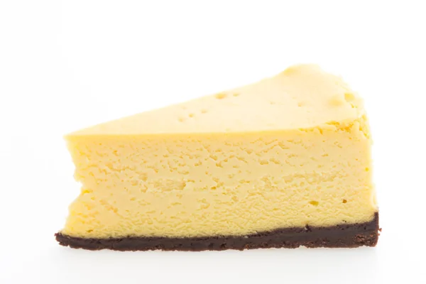 Cheese cake on white — Stock Photo, Image