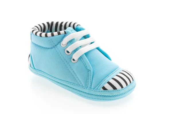 Baby skor på vit — Stockfoto