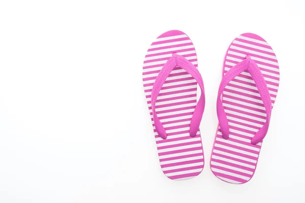 Flip flop üzerinde beyaz izole — Stok fotoğraf