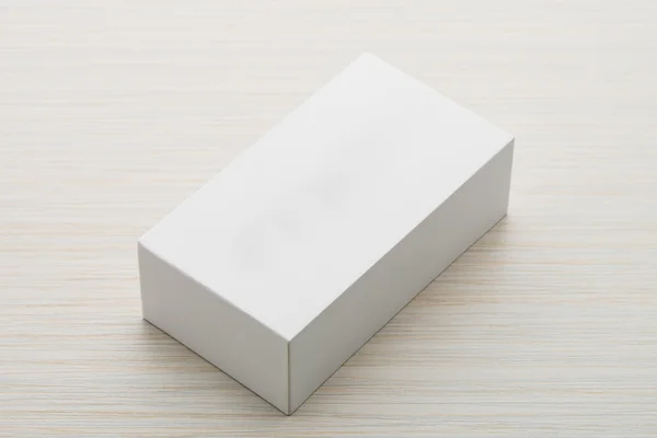 La caja blanca se burla — Foto de Stock