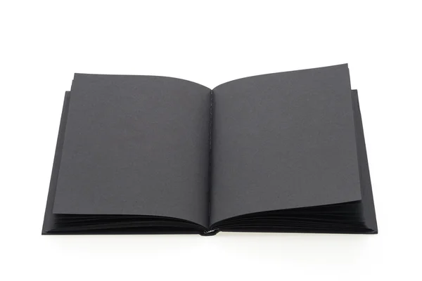 Μαύρο Σημείωση βιβλίο — Φωτογραφία Αρχείου