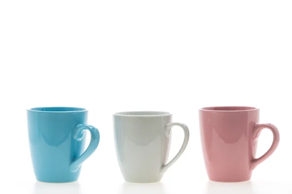 Empty coffee cups or coffee mugs — Stock Photo, Image