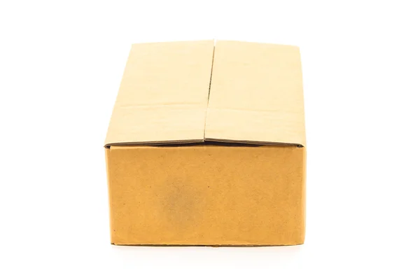 Brown box on white — Stock Photo, Image