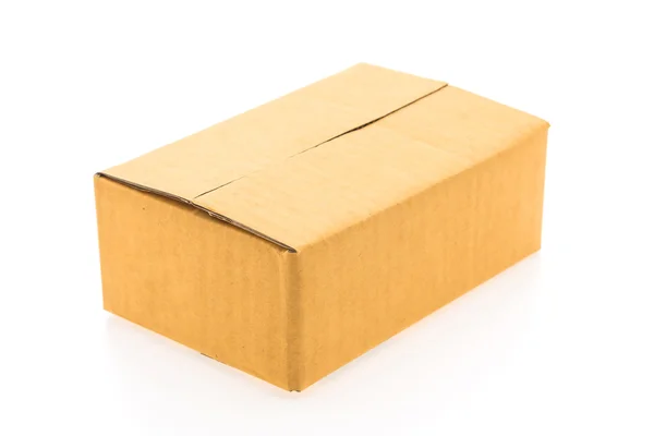 Brown box isolated — Stock Photo, Image