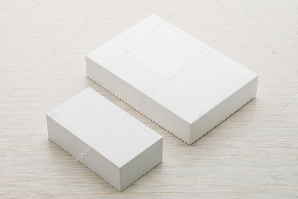 White boxes mock up