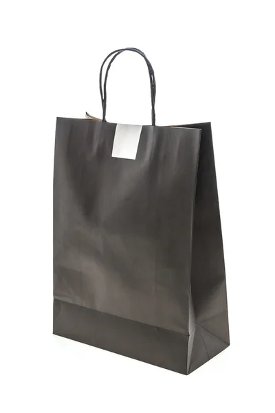 Black shopping bag — Stock Photo, Image