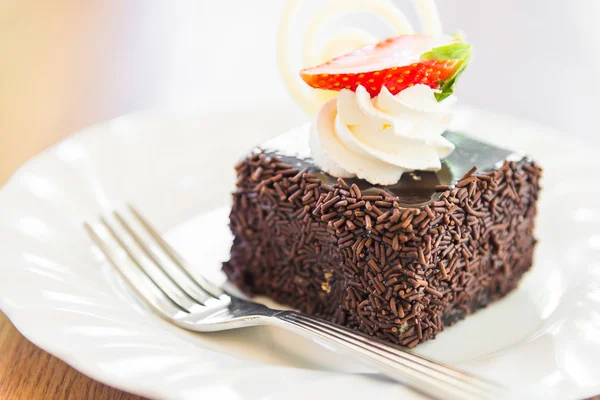 Dessert chocolate cake — Stock Photo, Image