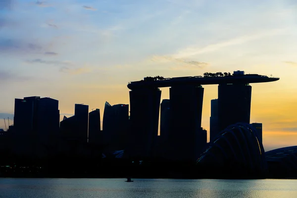 Singapore skyline van de stad — Stockfoto