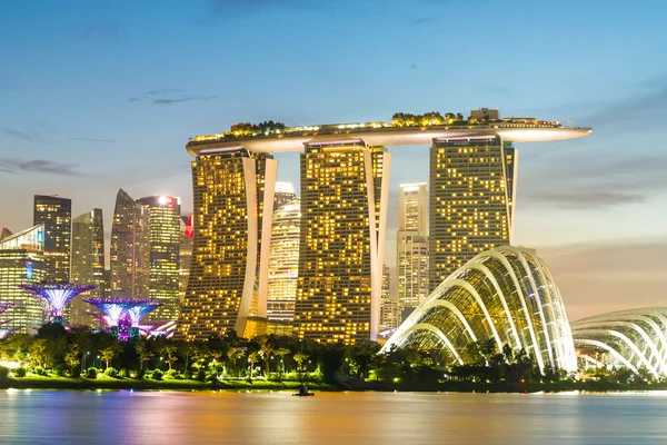 Singapura skyline cidade — Fotografia de Stock