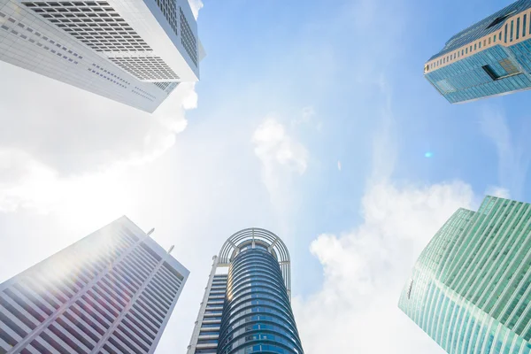 Amazing skyscrapers in singapore — Stock Photo, Image
