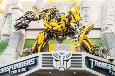 Autobot robot Sci-Fi City heykeli