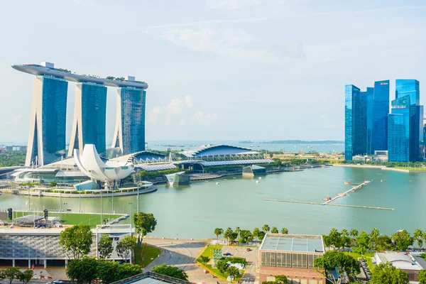 Marina bay zand gebouw — Stockfoto