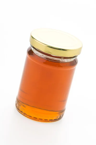 Delicioso mel no frasco — Fotografia de Stock