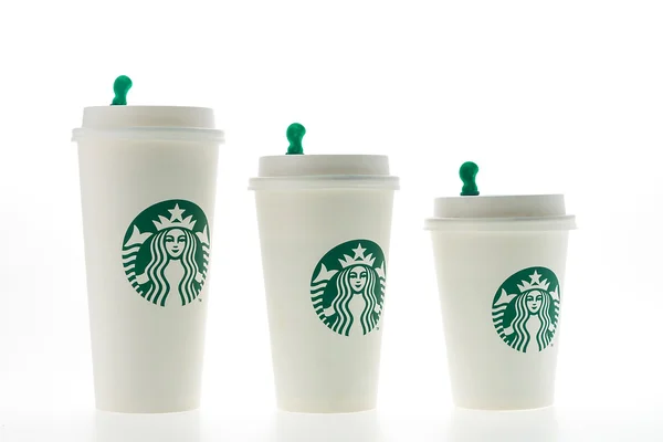 Starbucks kaffe koppar — Stockfoto