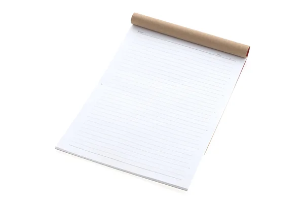 Papel de cuaderno en blanco — Foto de Stock