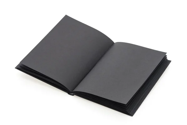 Black note book — Stock Photo, Image