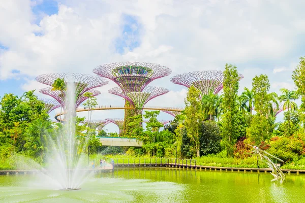 Jardin par baie à Singapour — Photo