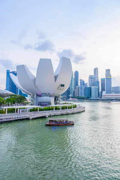 Pohled na marina bay — Stockfoto