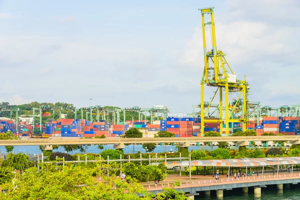 Singapore crane shipping cargo — Stock Photo, Image