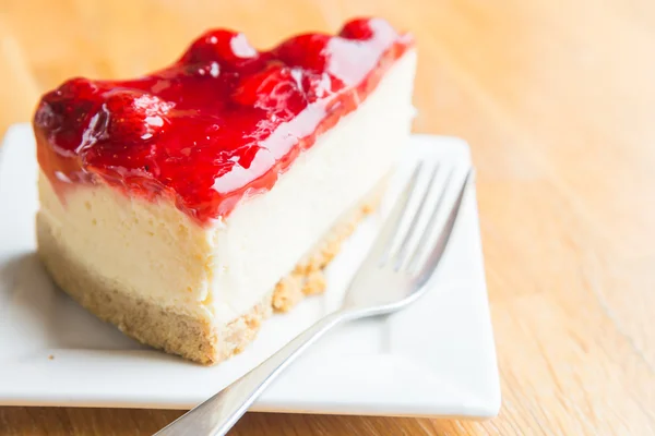 Strawberry cheese cake — Stock Photo, Image