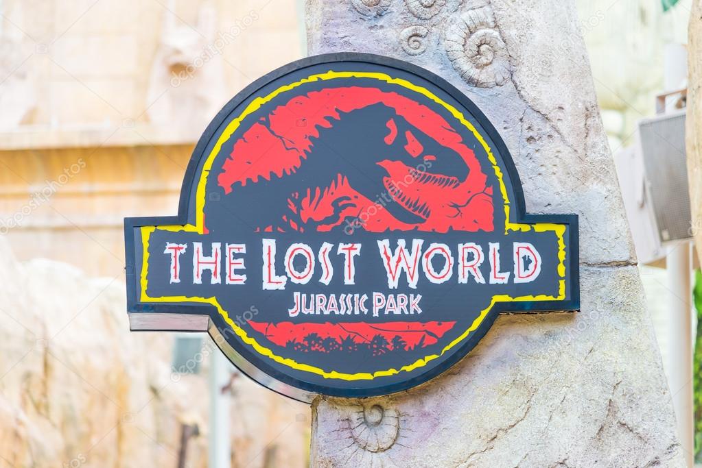 Jurassic Park Tema I Universal Studios Singapore Redaktionell Stockfotografi Jurassic Park Tema I Universal Studios Singapore Redaktionell Stockfotografi