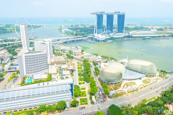 Güzel Singapur cityscape — Stok fotoğraf