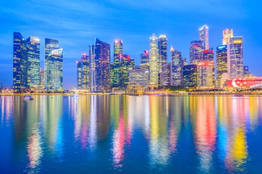 Singapur 'da gece vakti