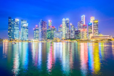 Singapur 'da gece vakti