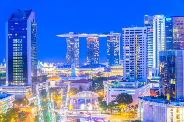 Singapur 'da gece vakti